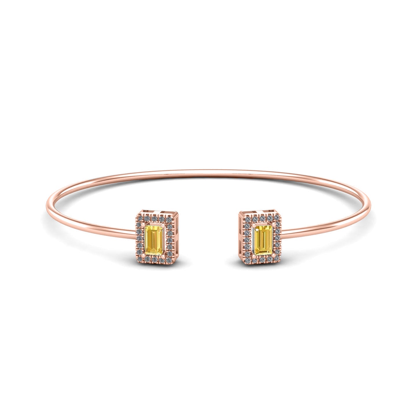 Bagget Ends Halo Bangle
