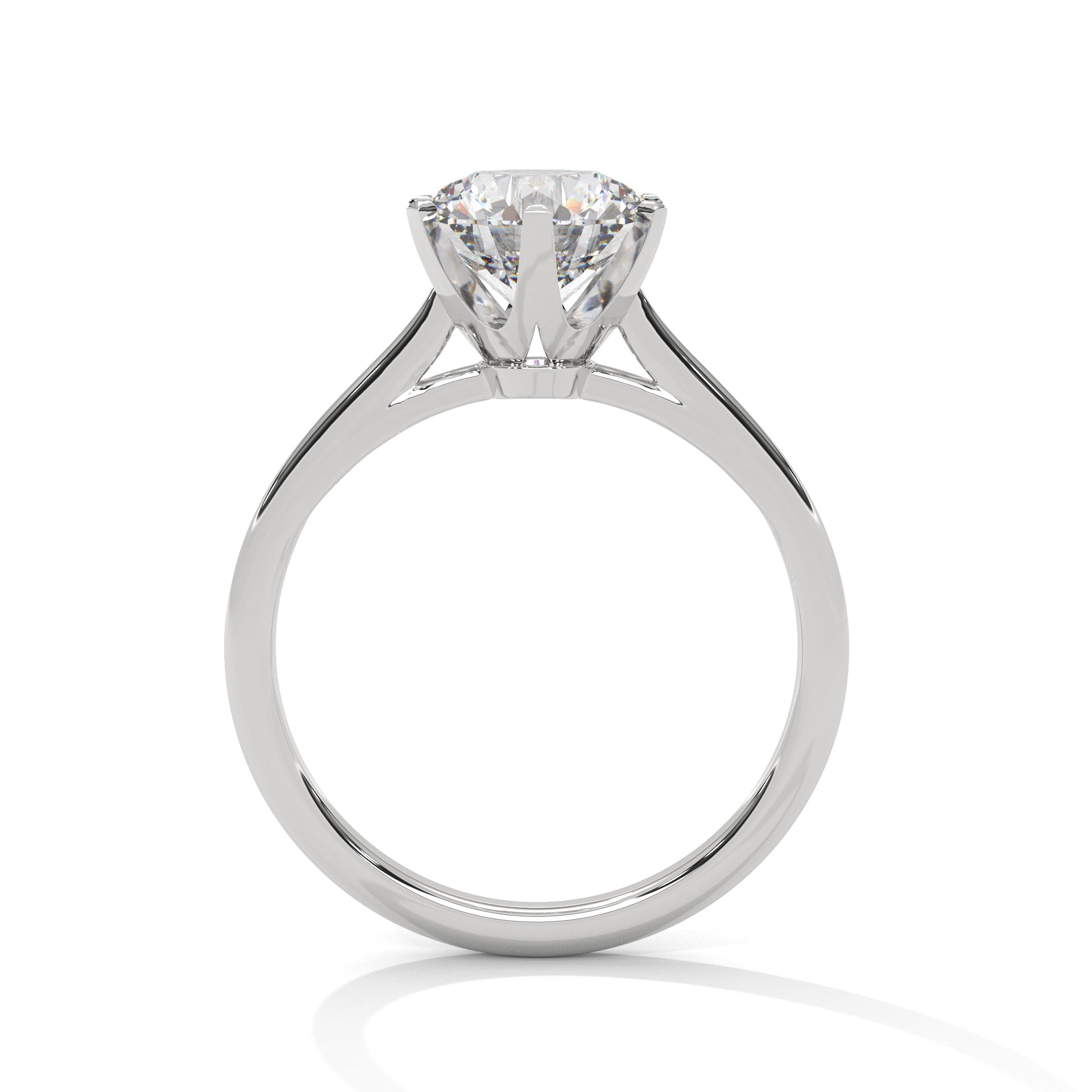 Symbol Round Solitaire Ring