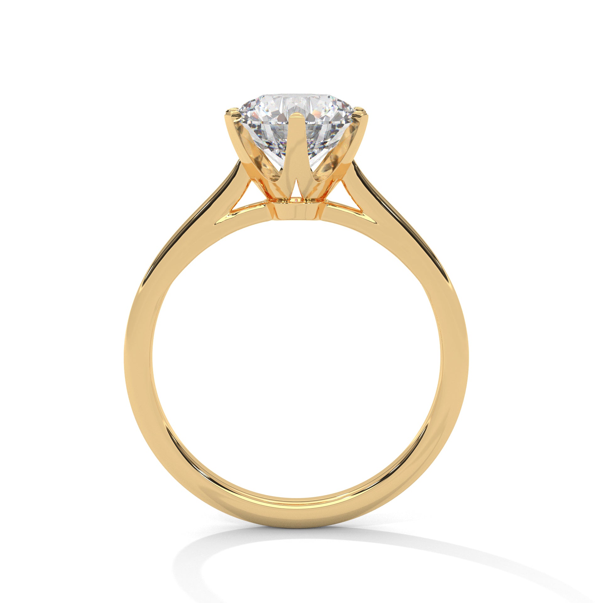 Symbol Round Solitaire Ring