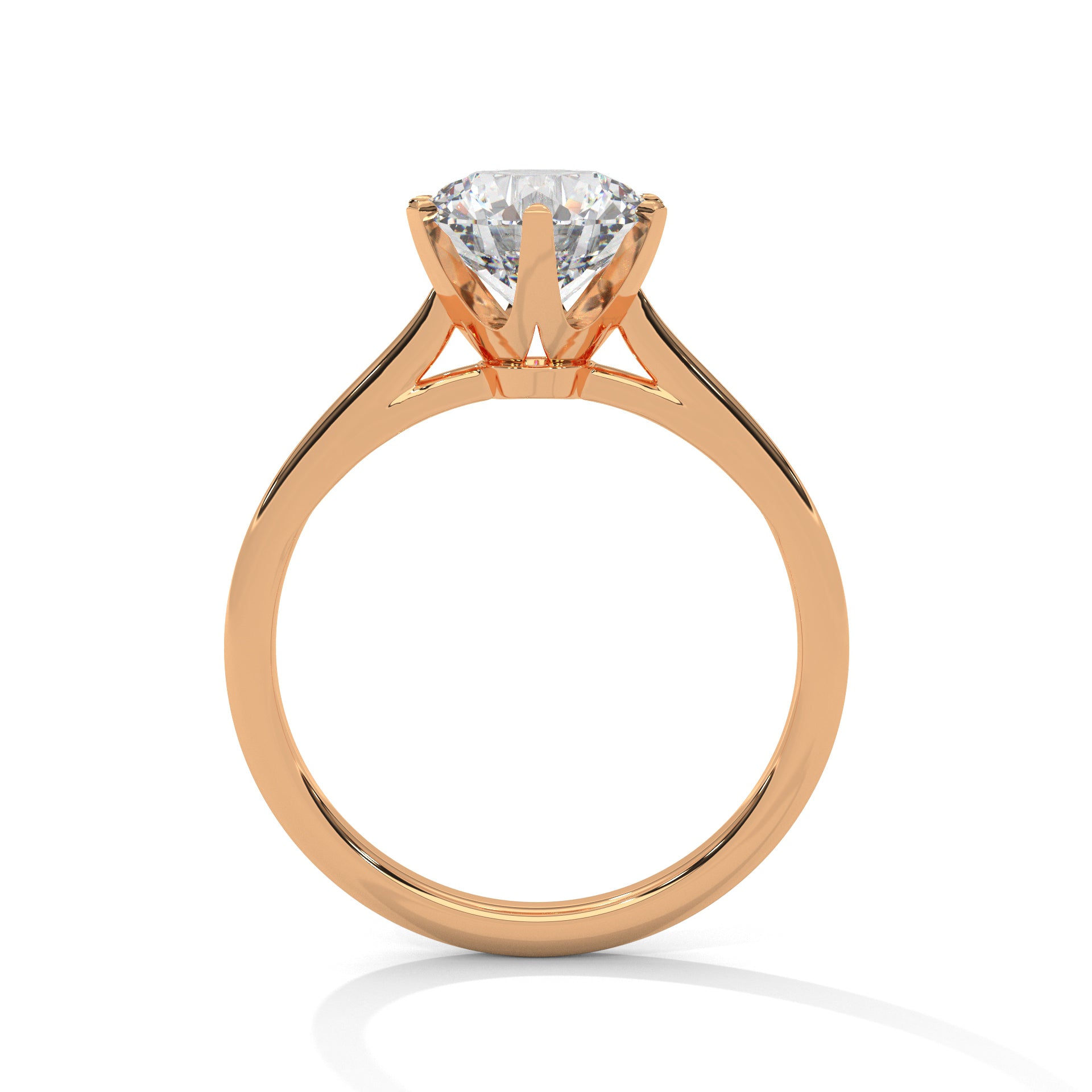 Symbol Round Solitaire Ring