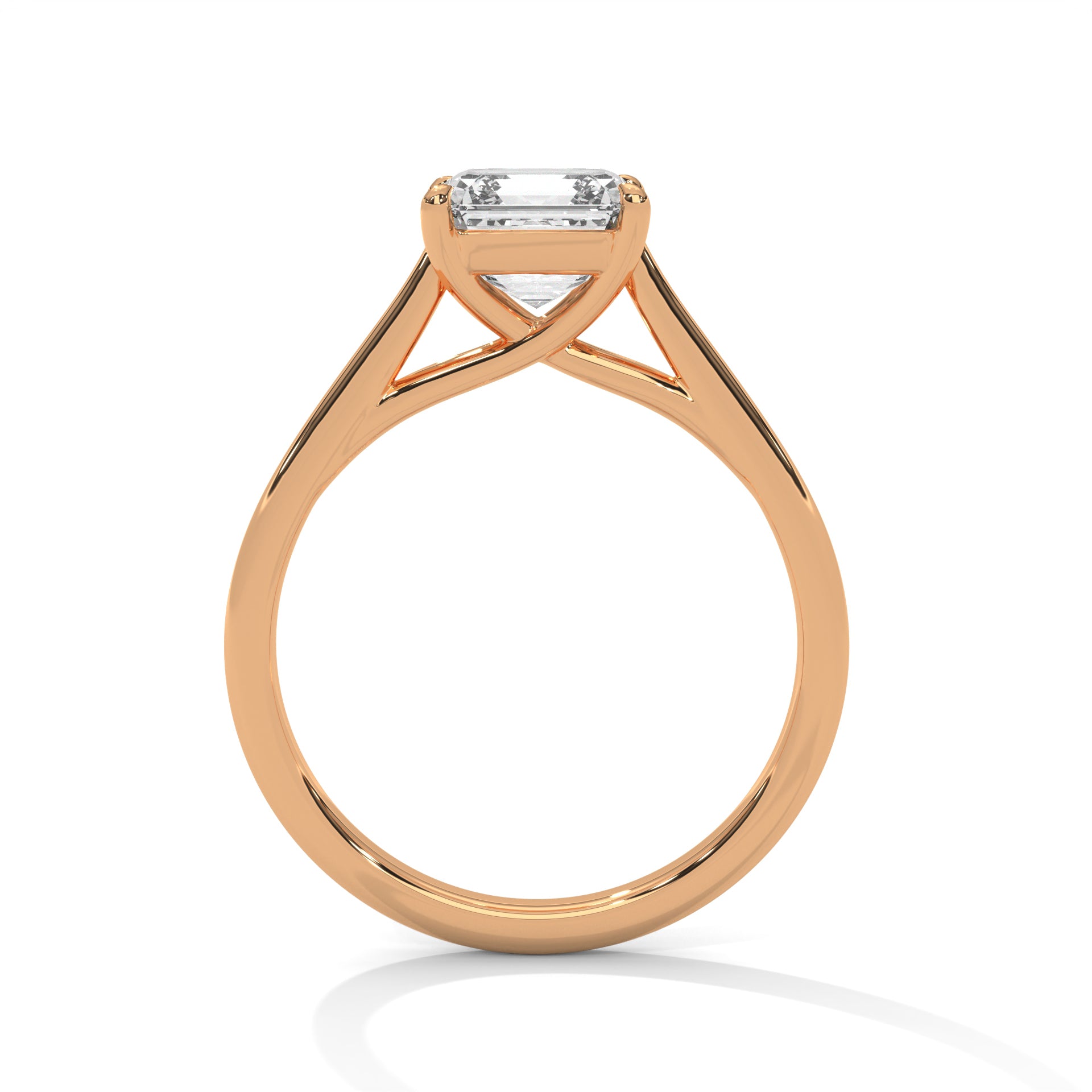 Symbol Asscher Solitaire Ring