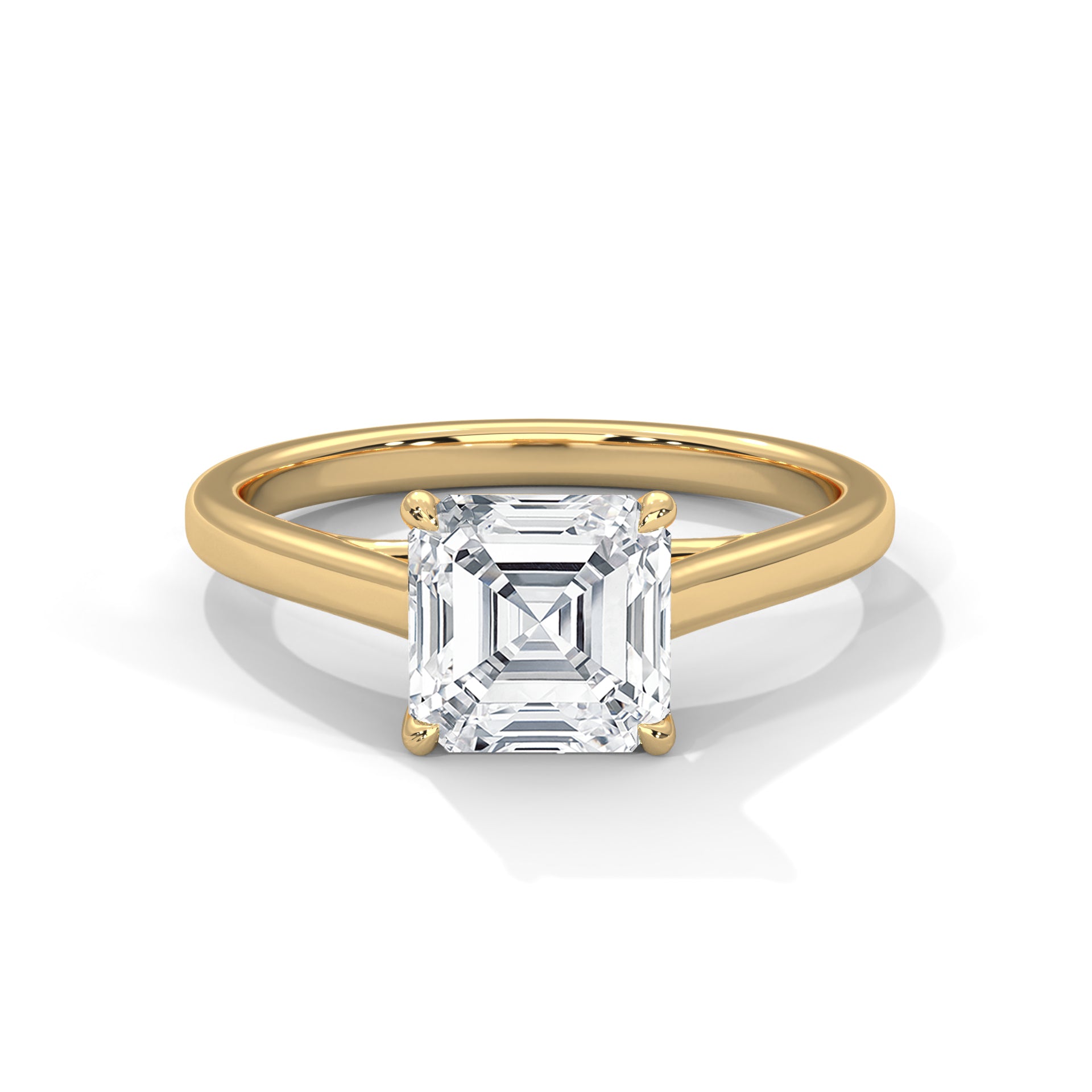 Symbol Asscher Solitaire Ring