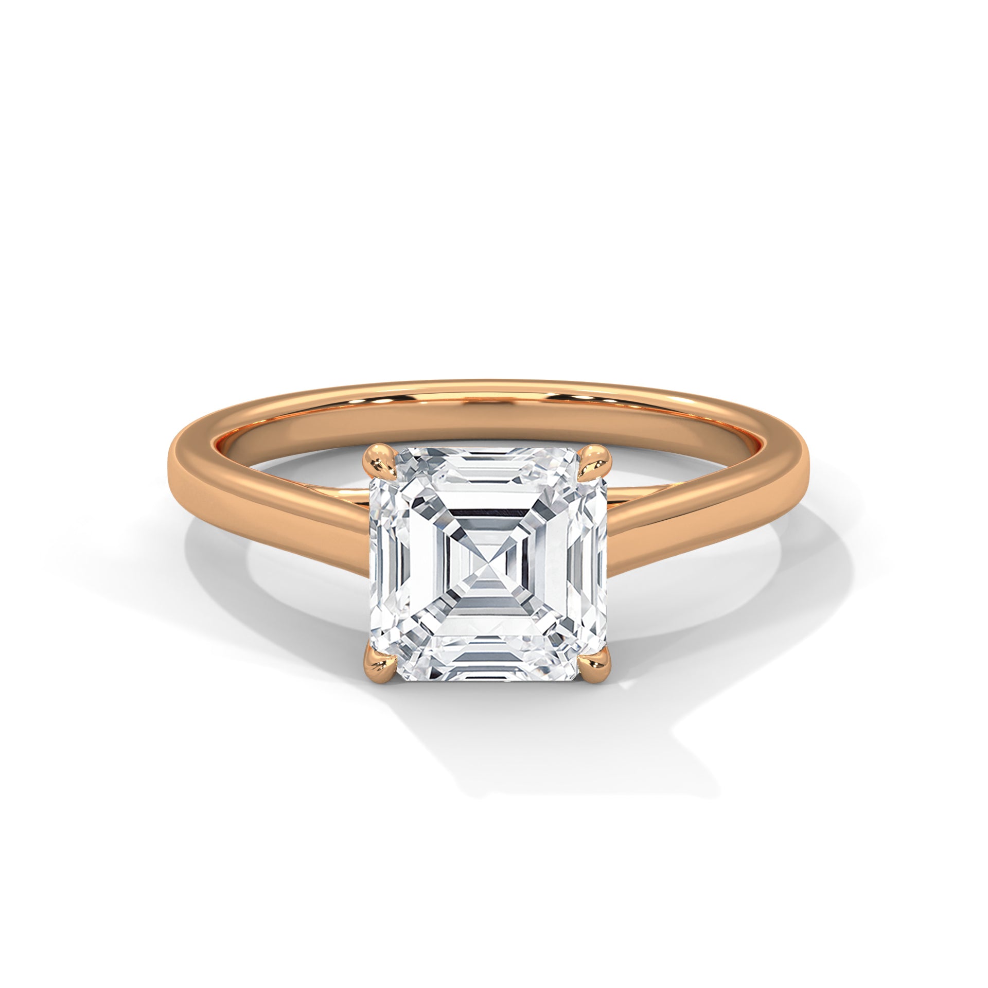 Symbol Asscher Solitaire Ring