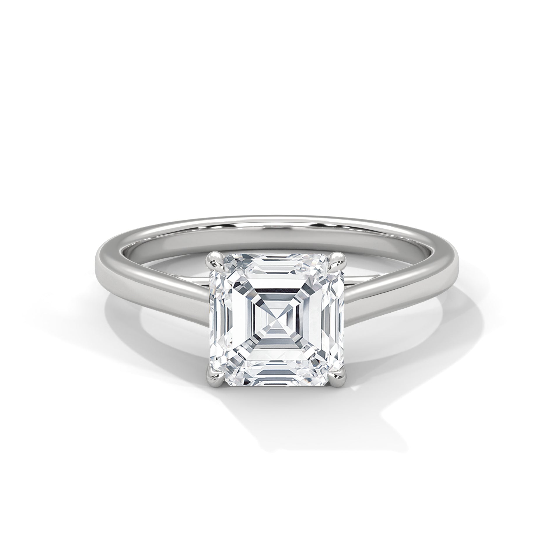 Symbol Asscher Solitaire Ring