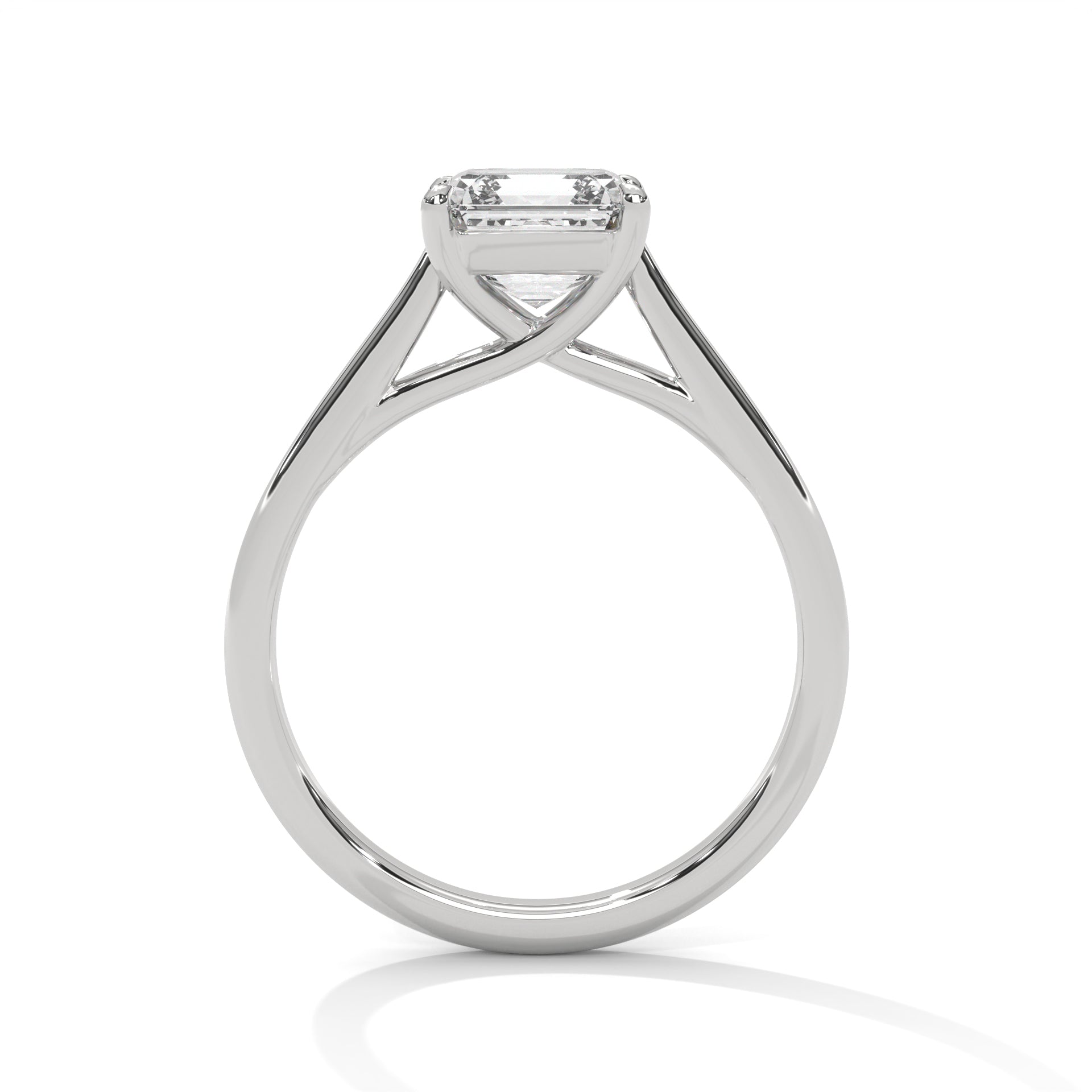 Symbol Asscher Solitaire Ring