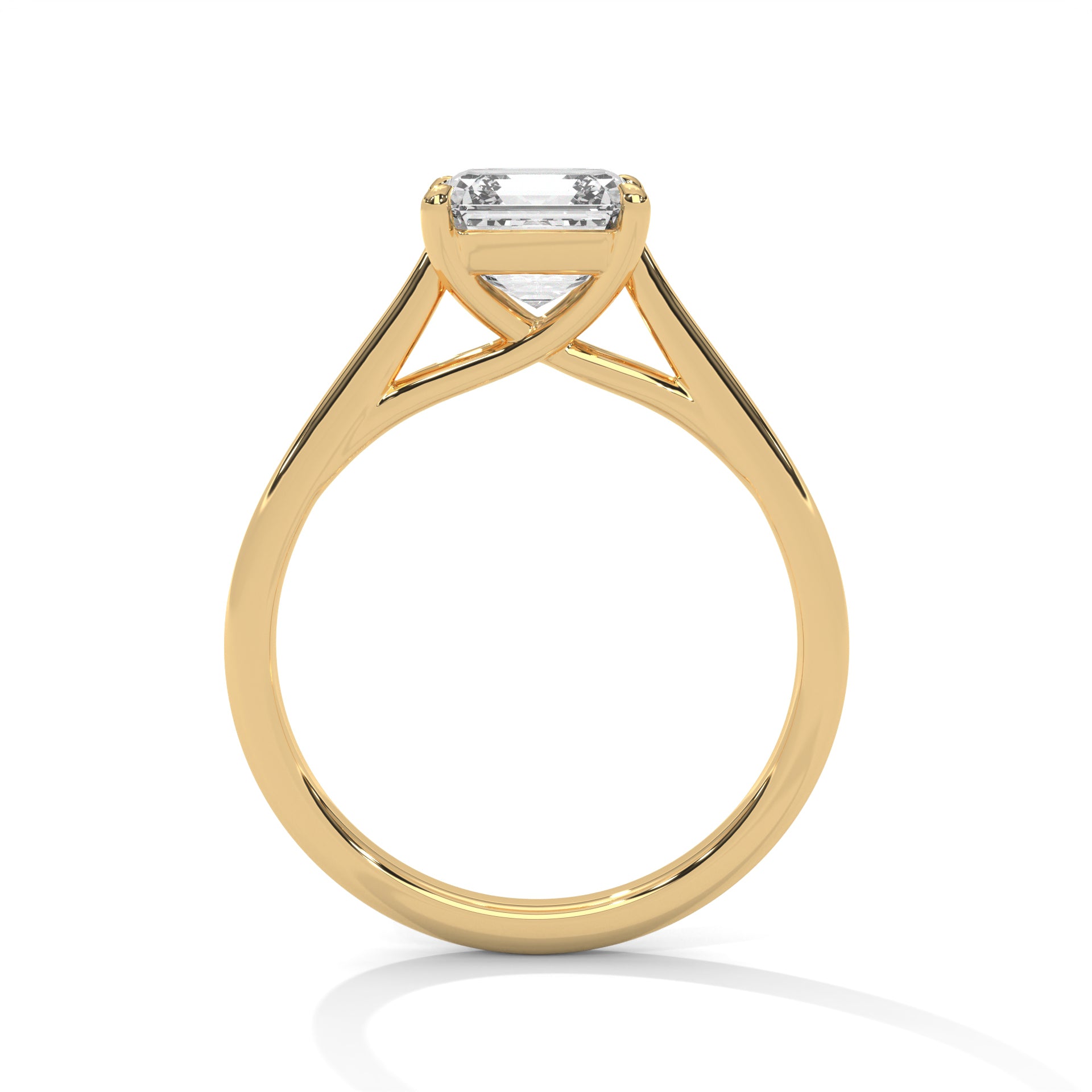Symbol Asscher Solitaire Ring