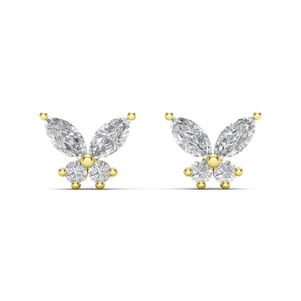 Mariposa Silver Ear Studs