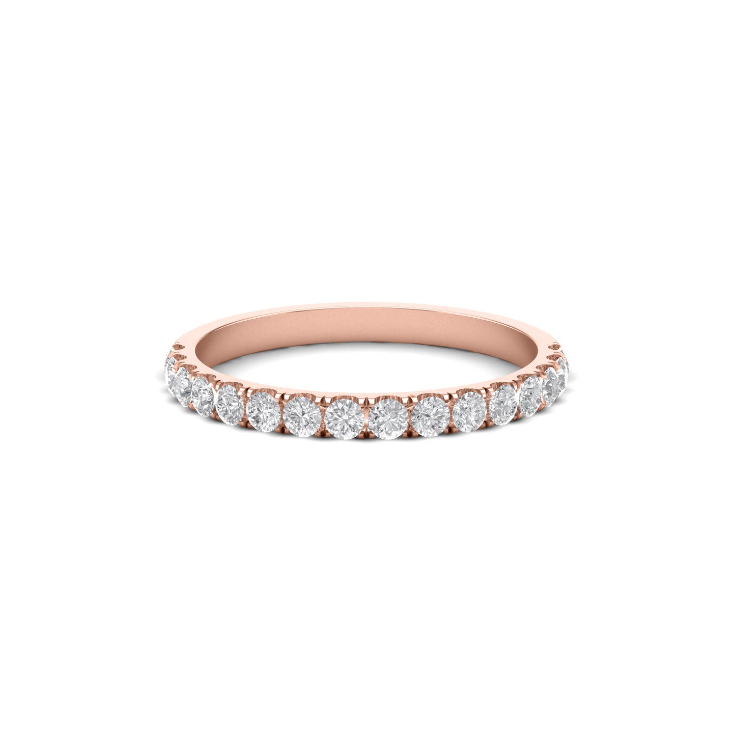 Half Studded Eternity Band