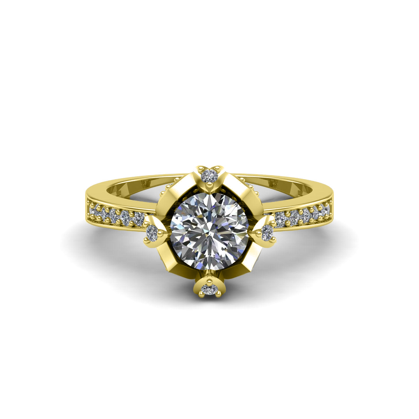 Delta Solitaire Ring