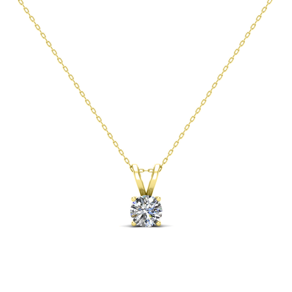 Timeless Solitaire Silver Necklace