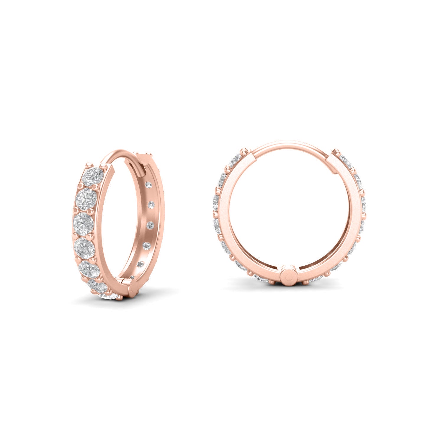 Mini Rounded Silver Hoops