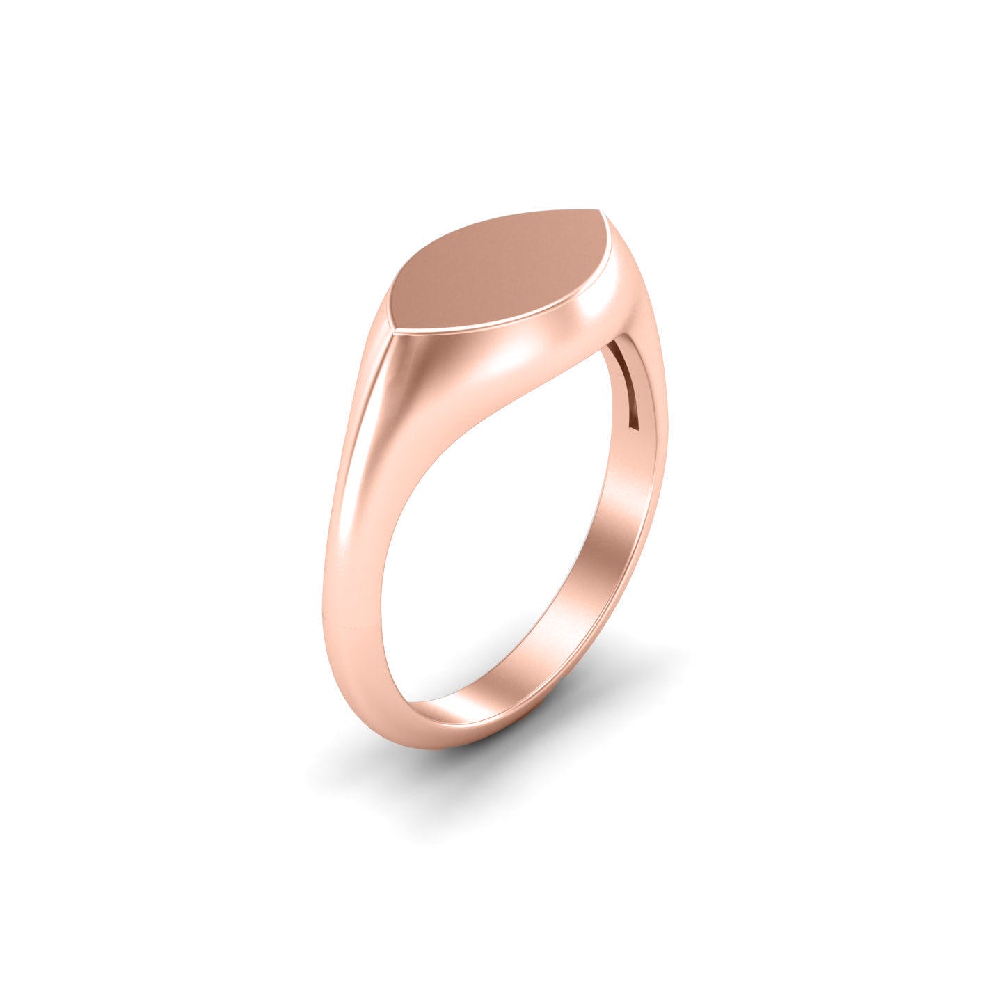 Marquise Signet Silver Ring
