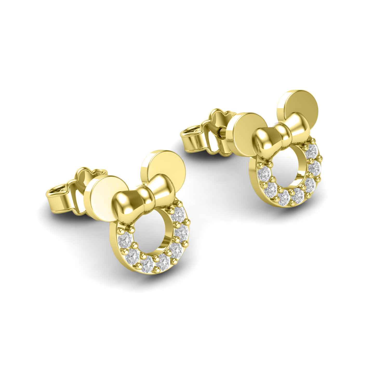 Mickey Bow Ear Studs
