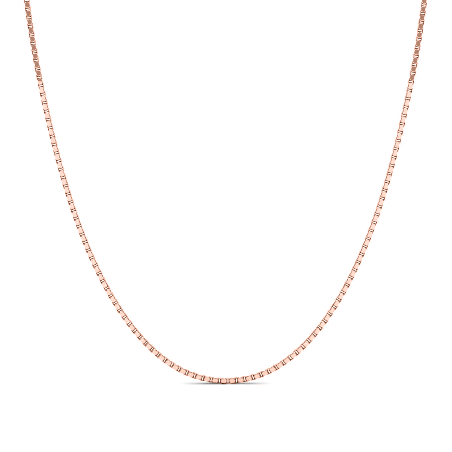 Box Italian Silver Neck Chain