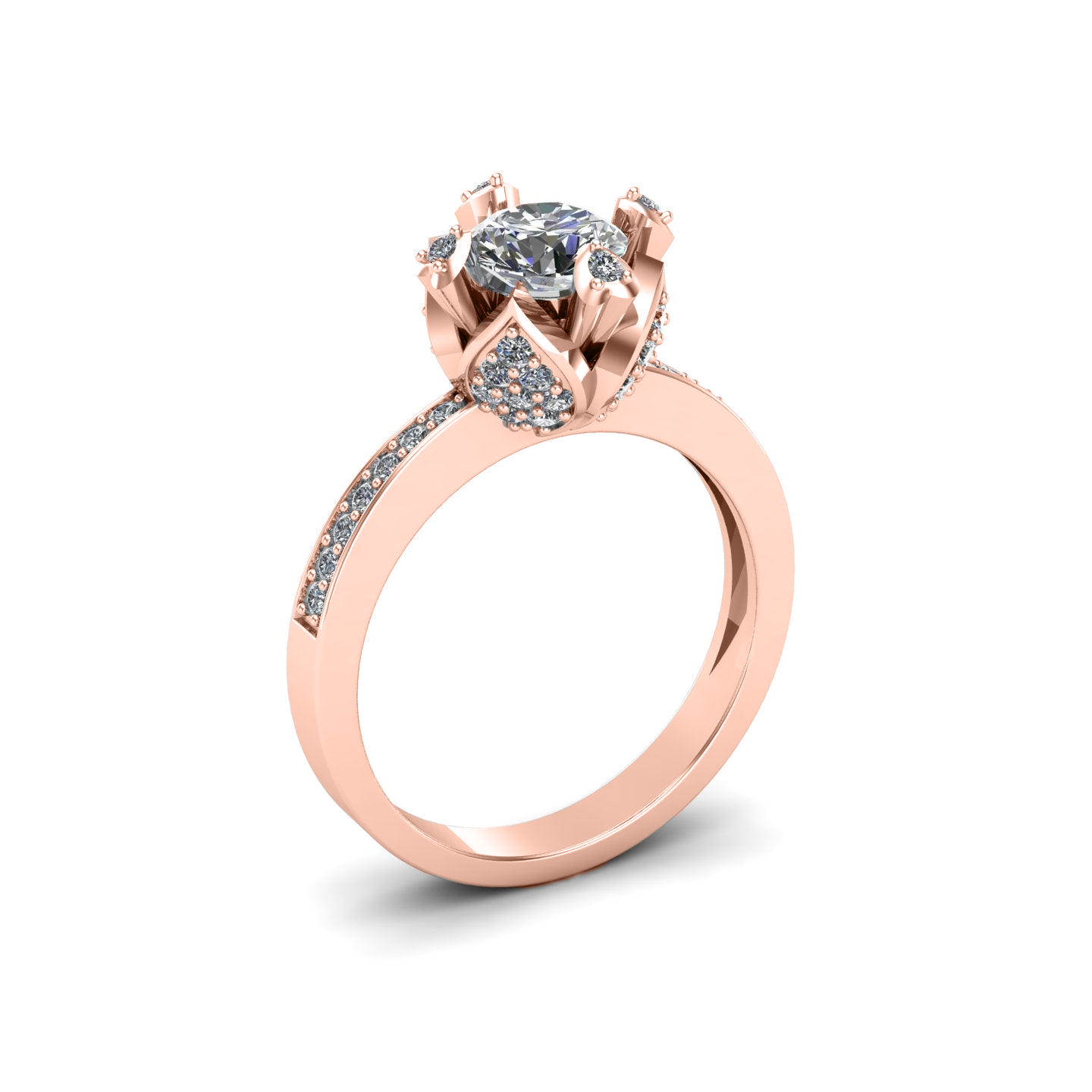 Delta Solitaire Ring