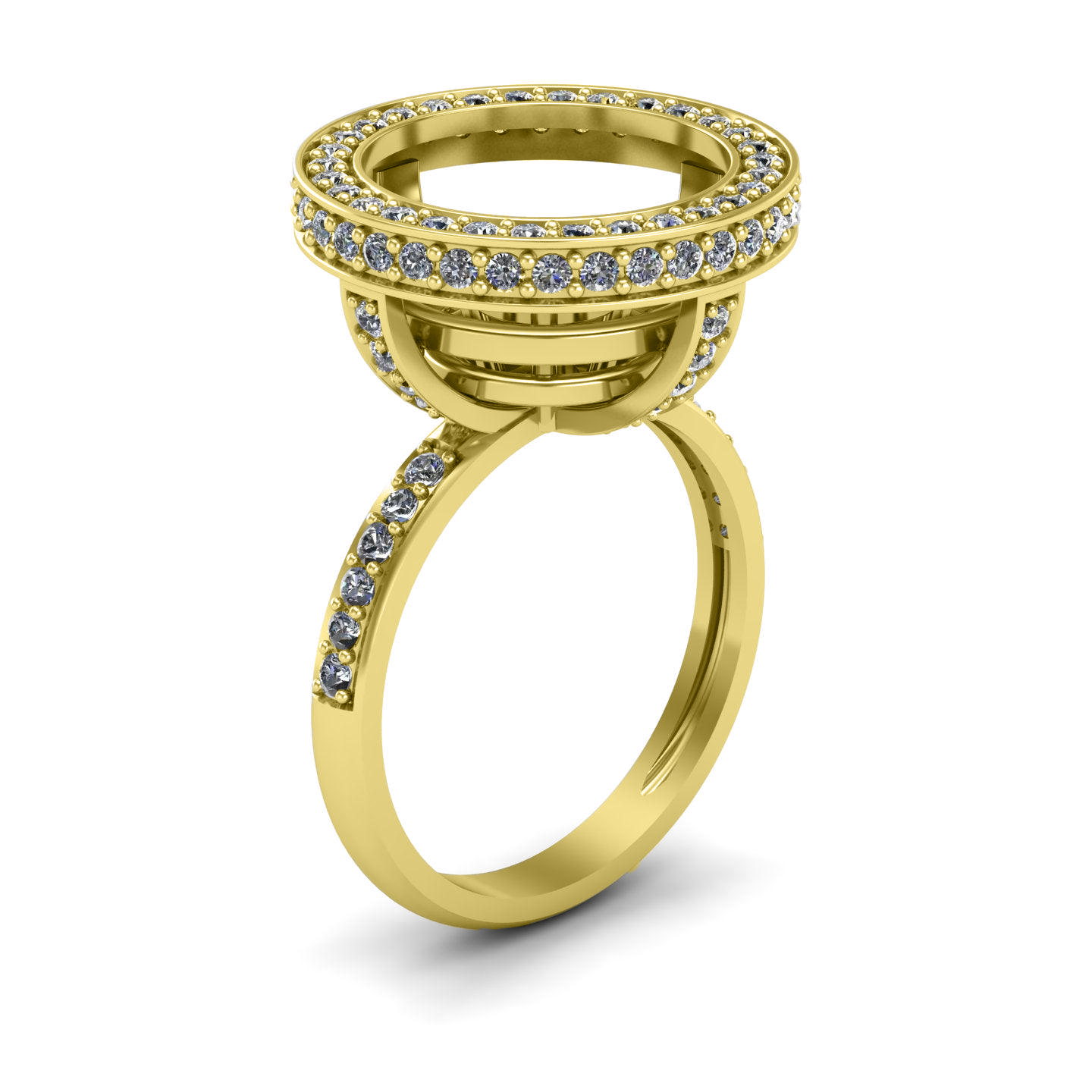 Pavilion Solitaire Ring