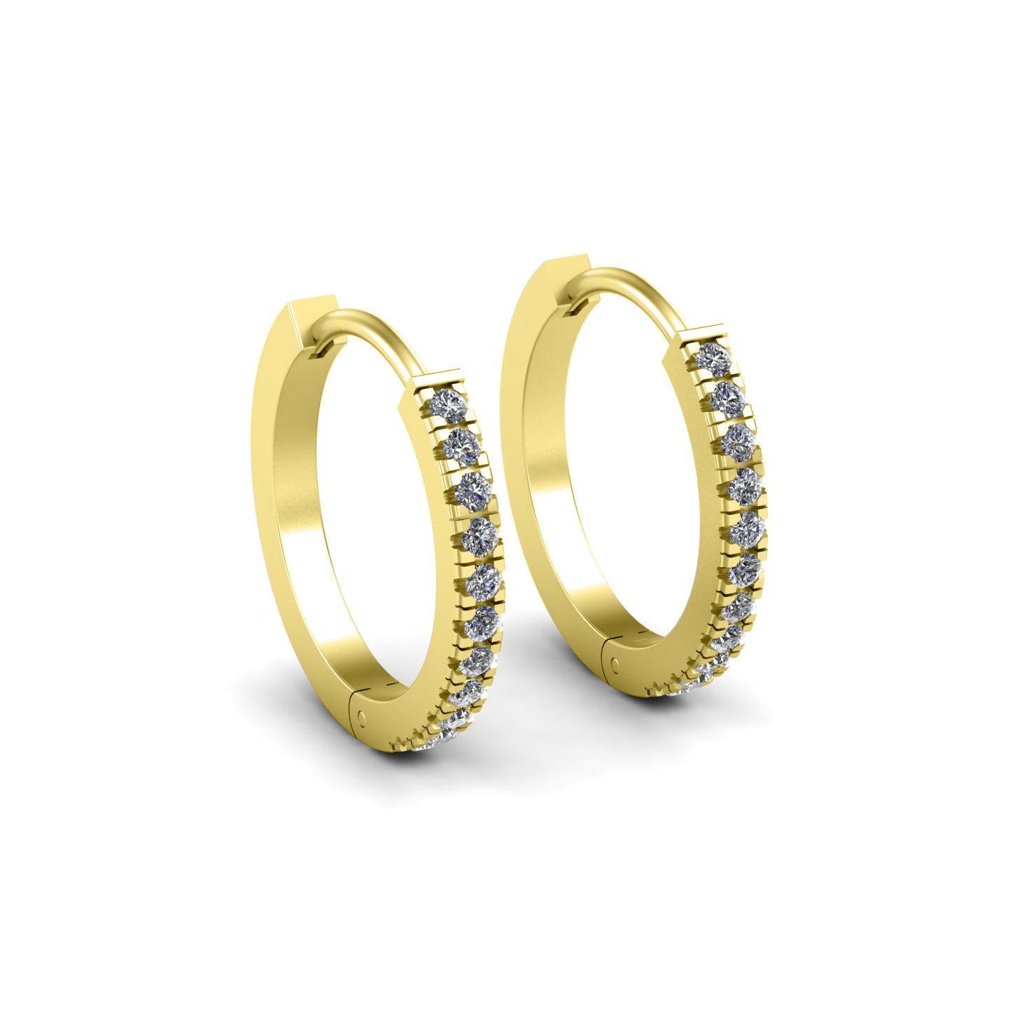 Rounded Silver Hoops