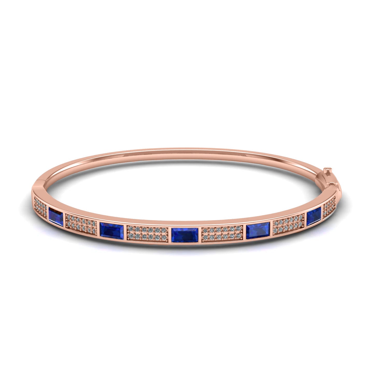 Pavé Set Sapphire Studded Bangle