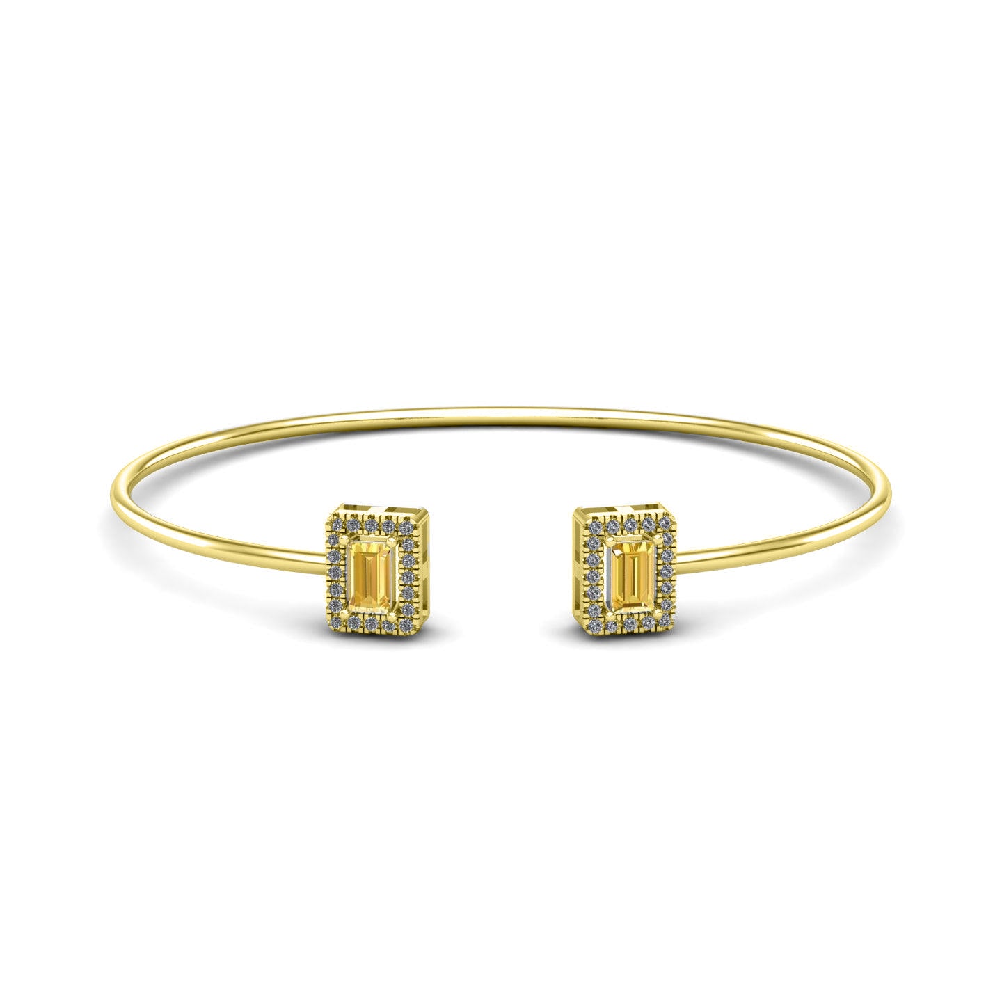 Bagget Ends Halo Bangle