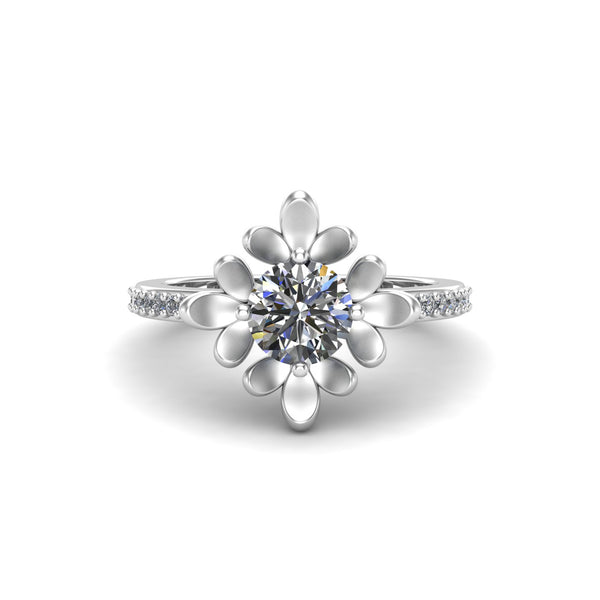 Fine Signature Moissanite Silver Ring 2