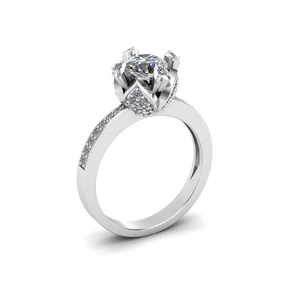 Fine Signature Moissanite Silver Ring 6