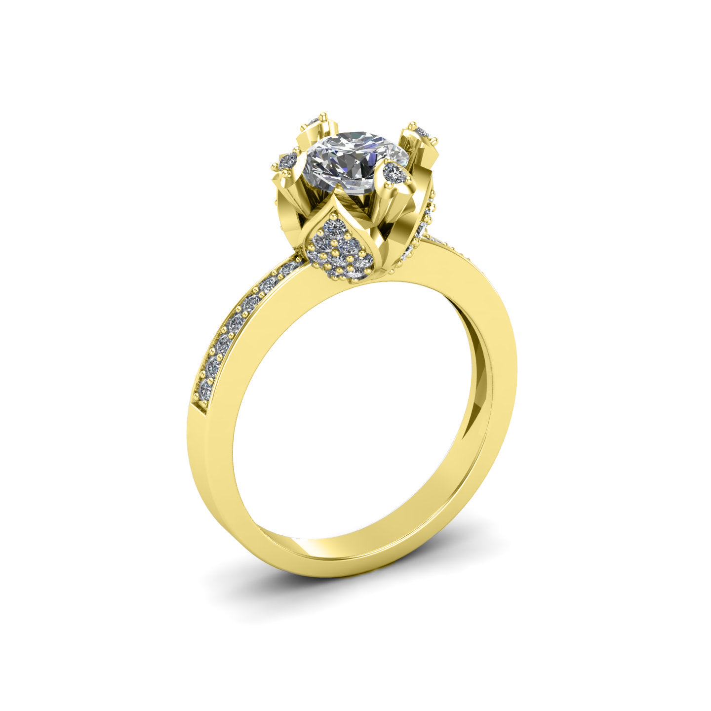 Delta Solitaire Ring