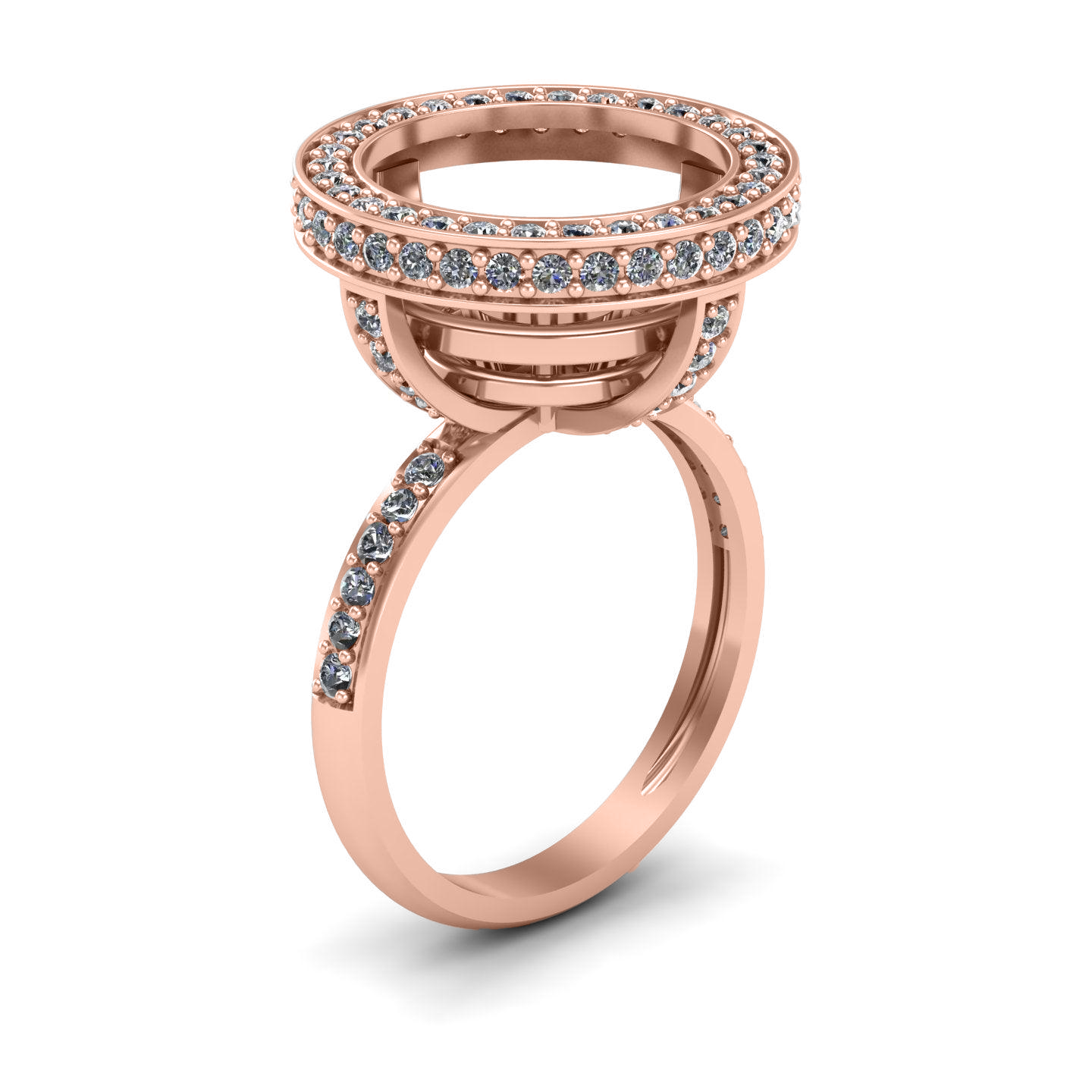 Pavilion Solitaire Ring