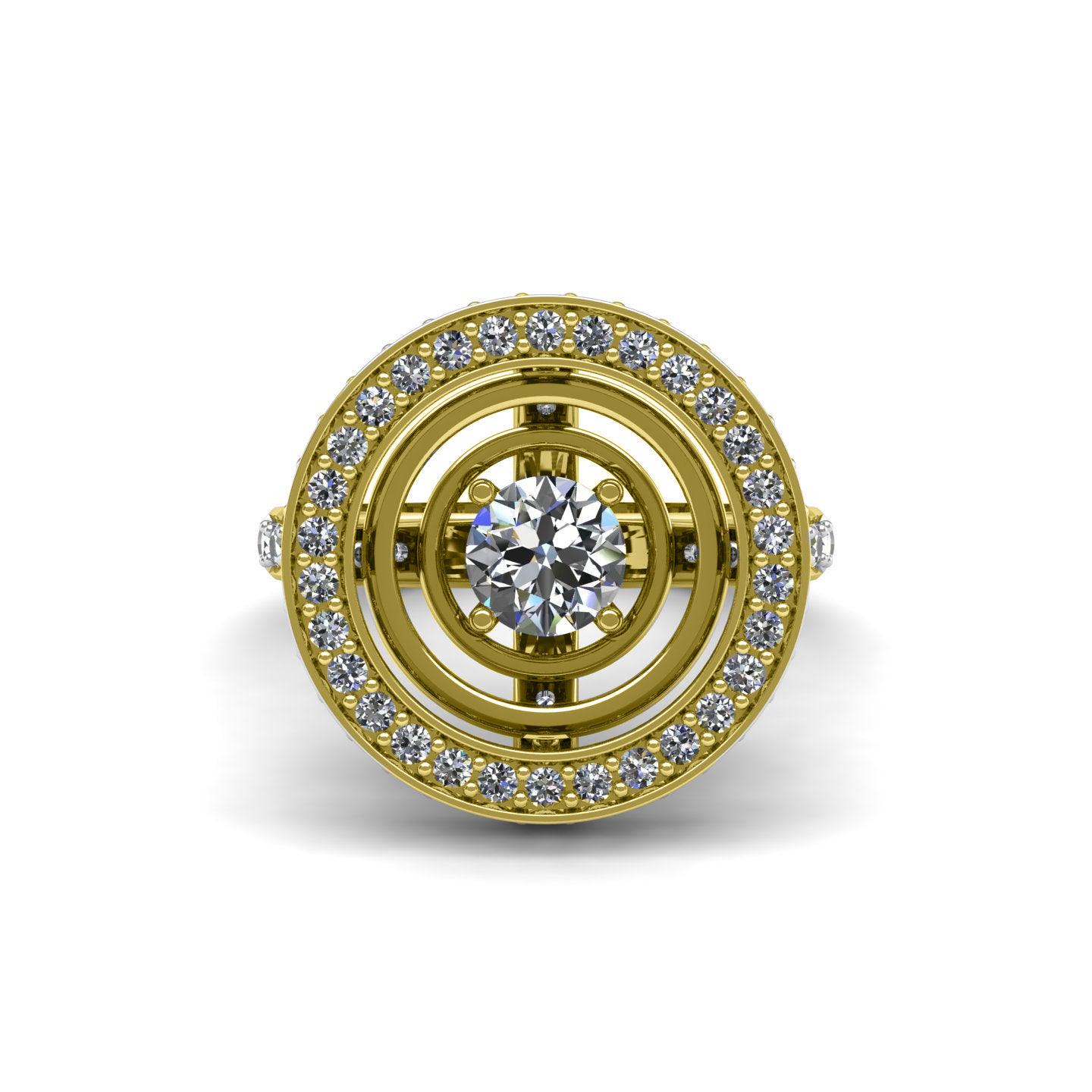 Pavilion Solitaire Ring