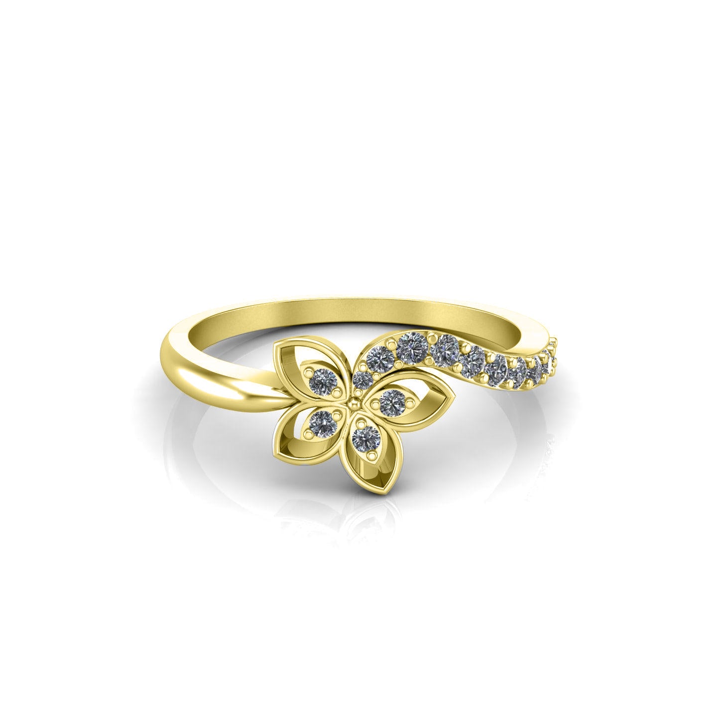 Butterfly Studded Ring