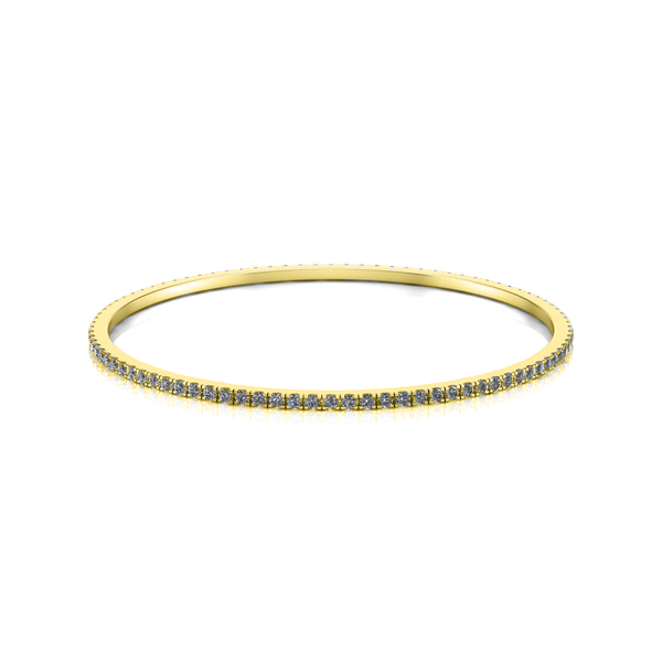 Eternity Silver Bangle