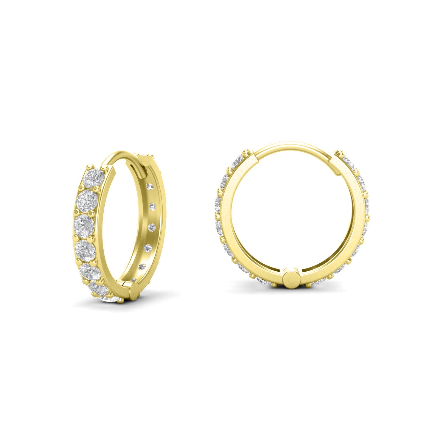 Mini Rounded Silver Hoops