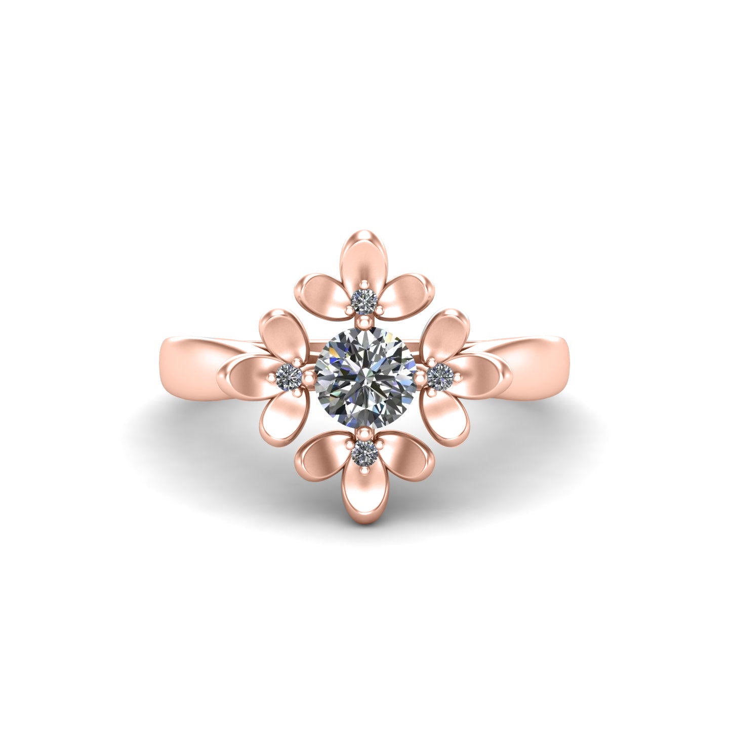 Blossom Solitaire Ring