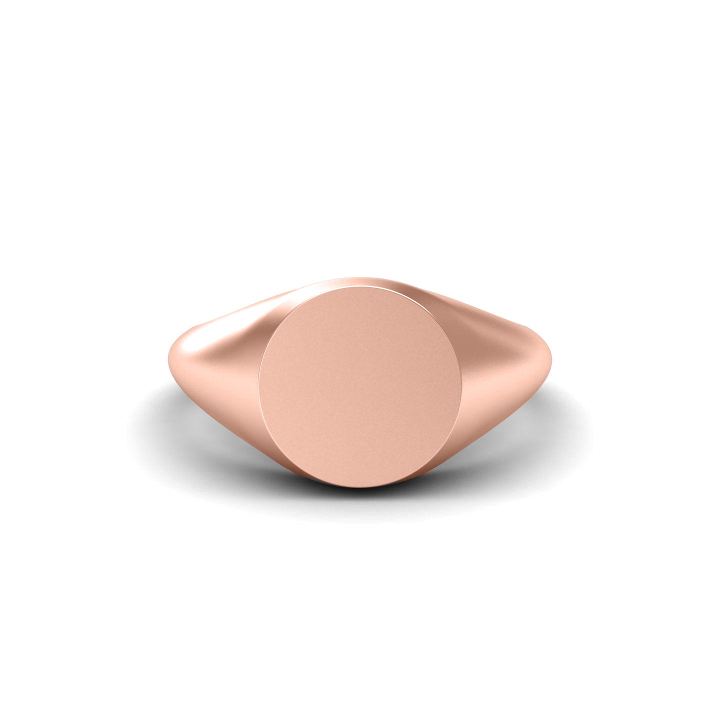 Round Signet Silver Ring
