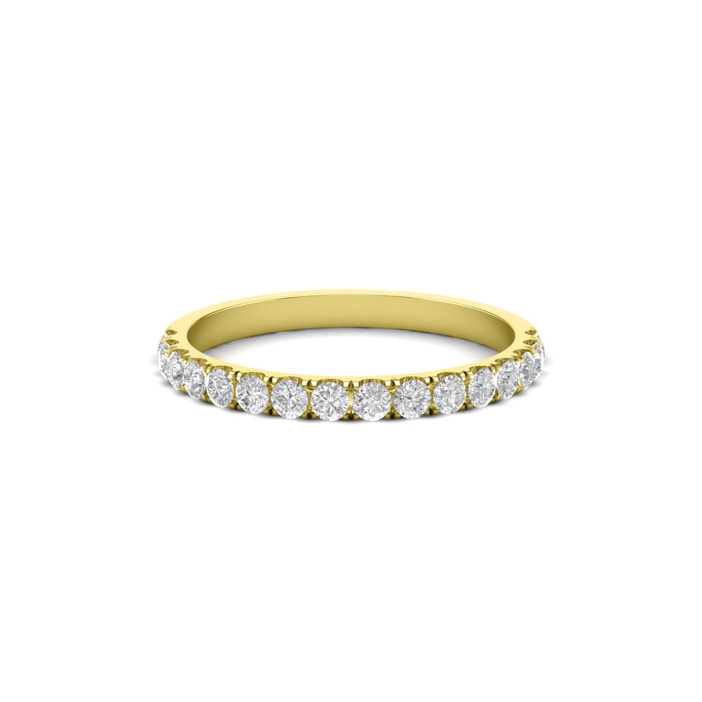 Half Studded Eternity Band