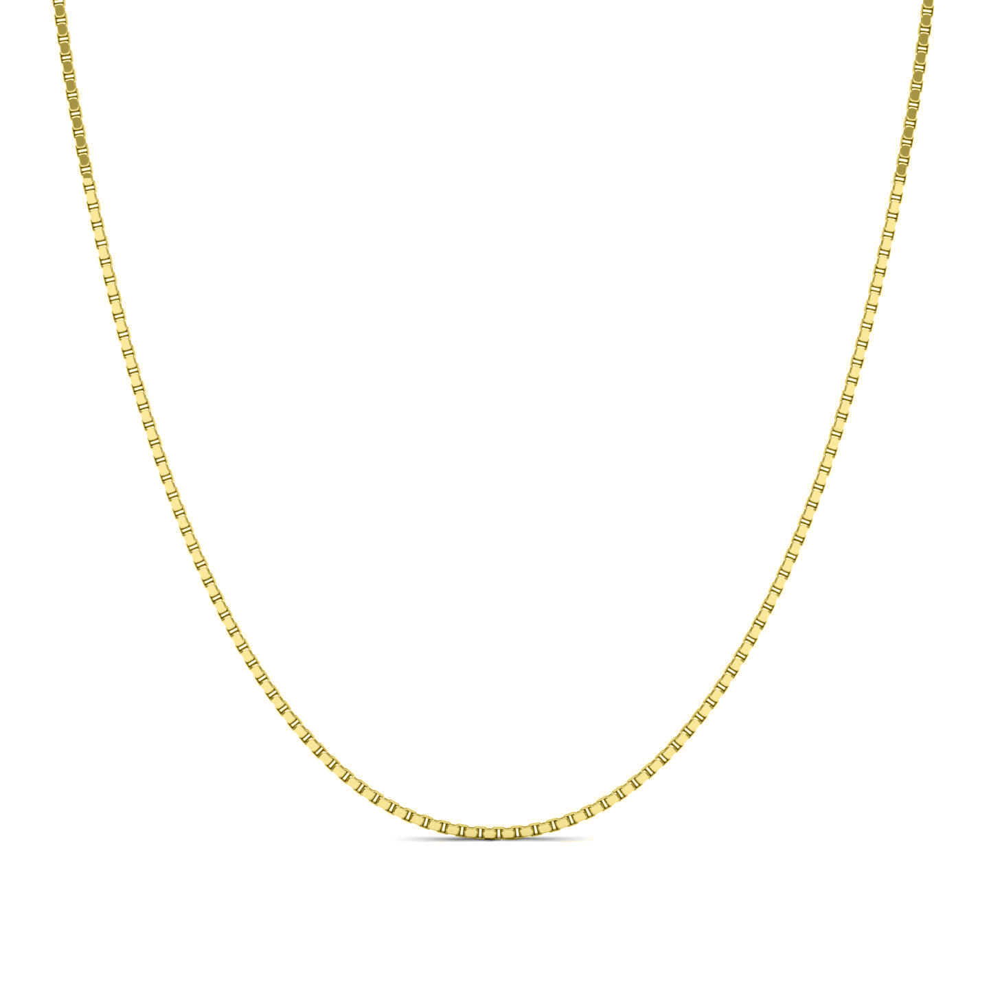 Box Italian Silver Neck Chain