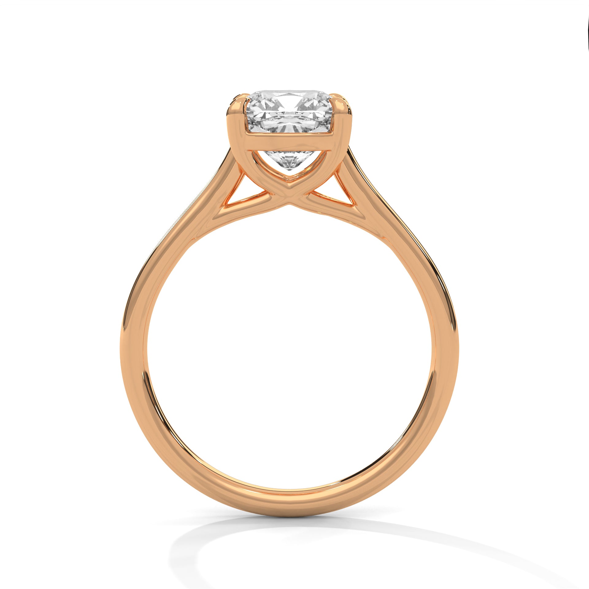 Symbol Cushion Solitaire Ring