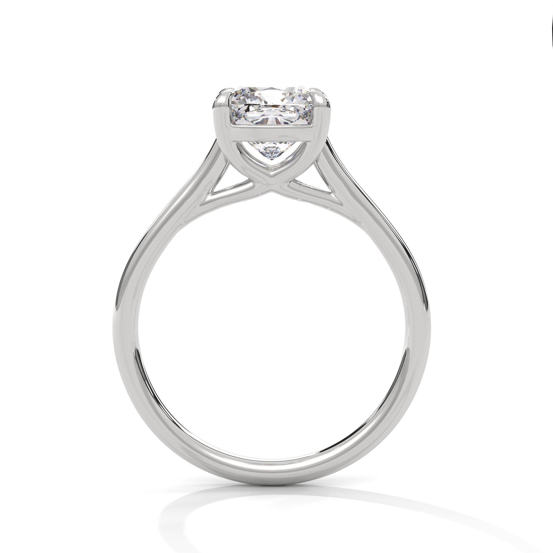 Symbol Cushion Solitaire Ring