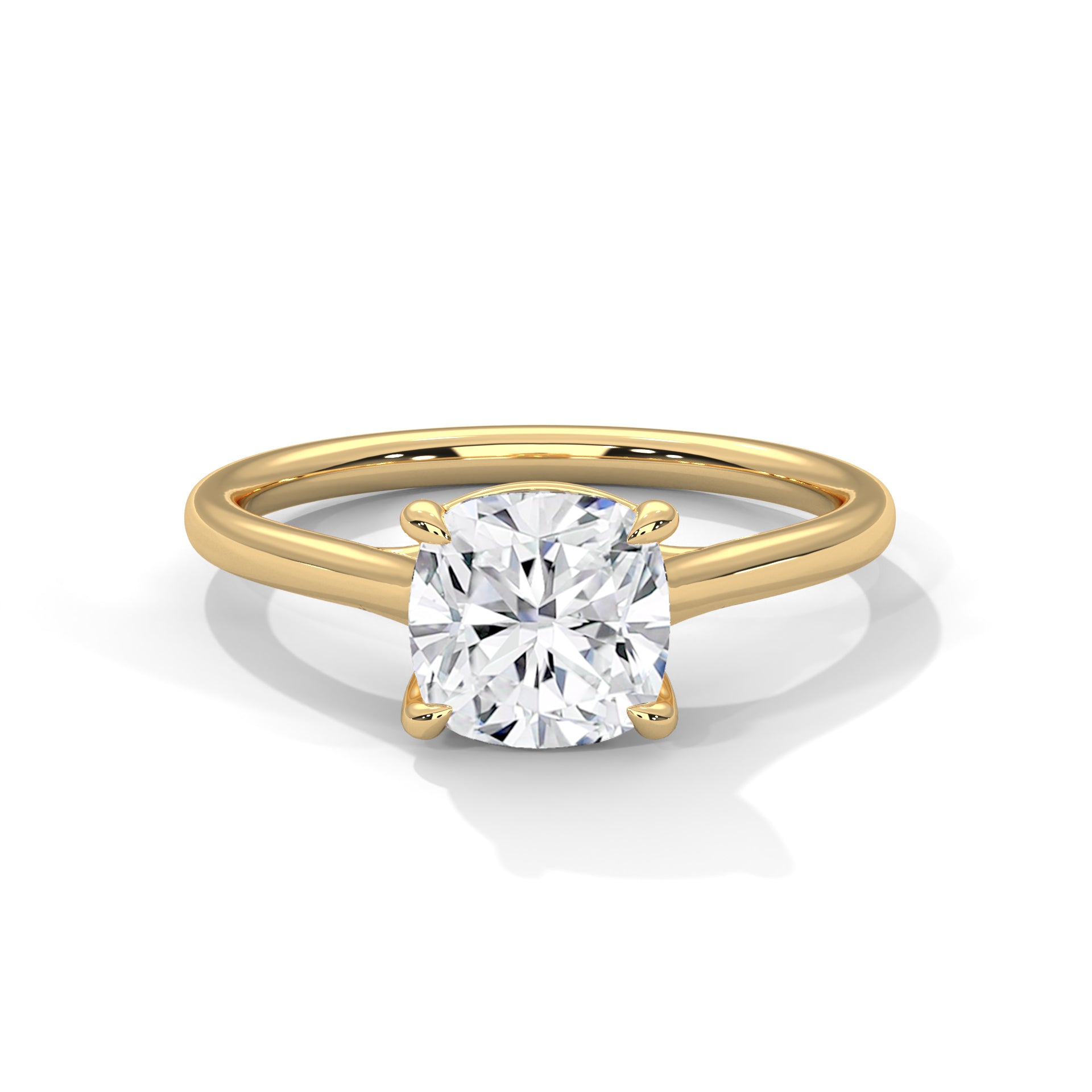 Symbol Cushion Solitaire Ring