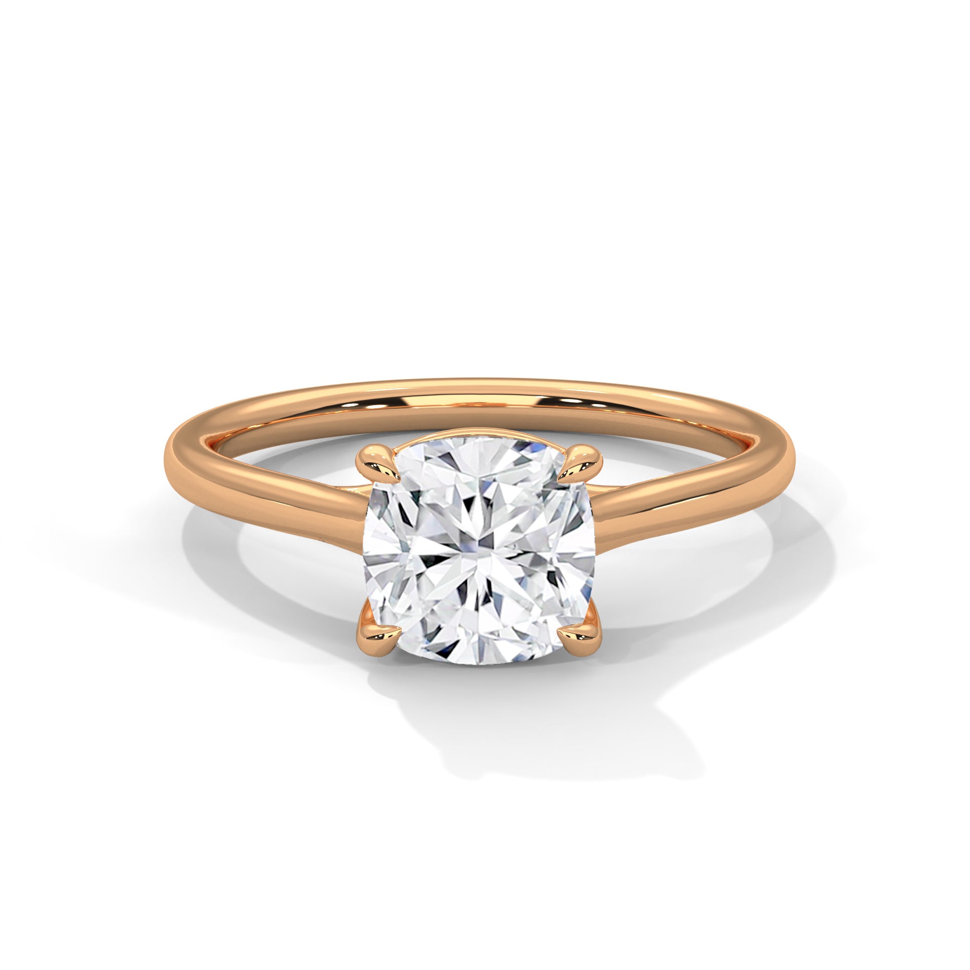 Symbol Cushion Solitaire Ring