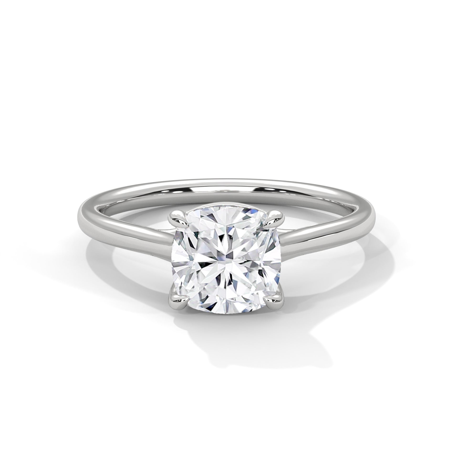 Symbol Cushion Solitaire Ring