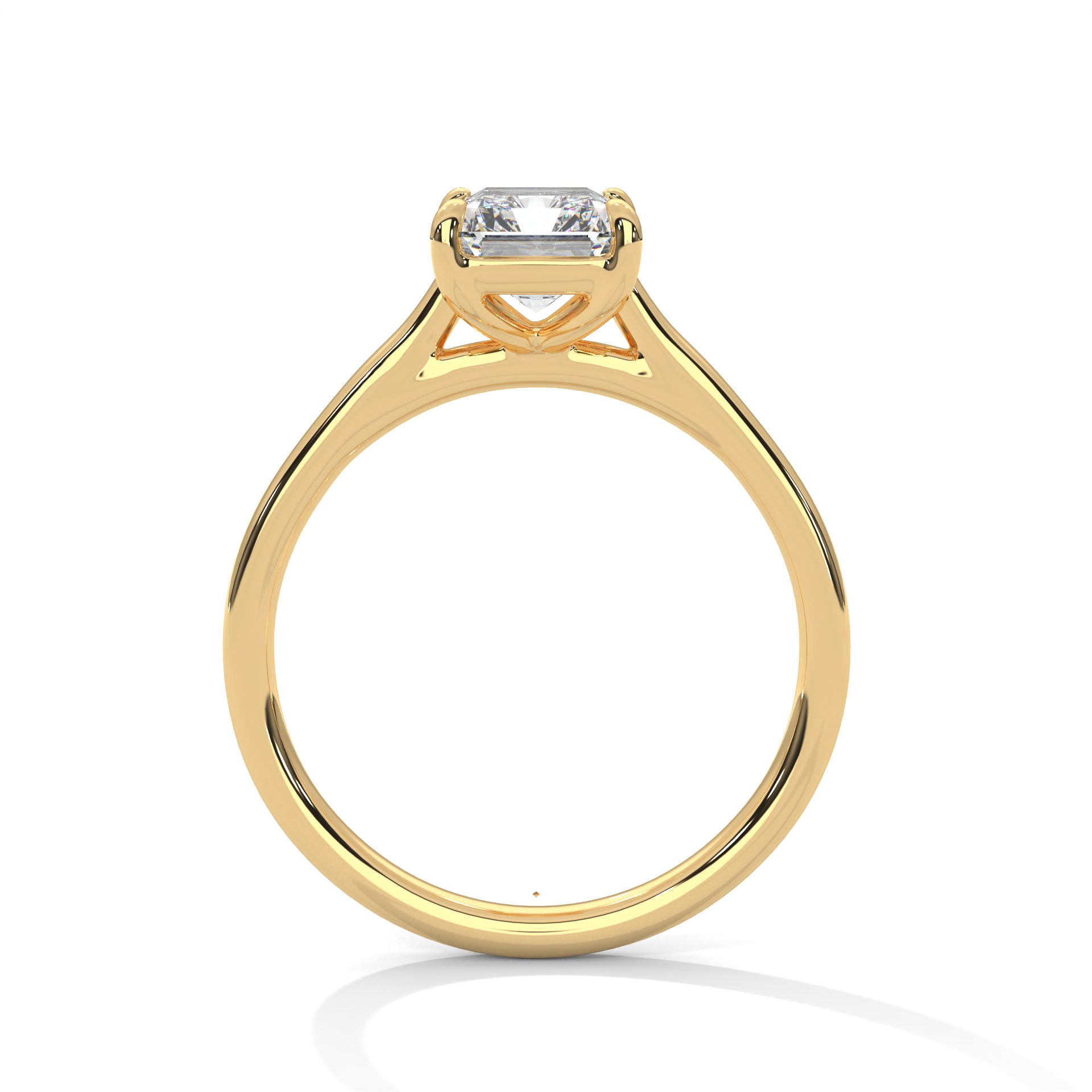 Symbol Emerald Solitaire Ring