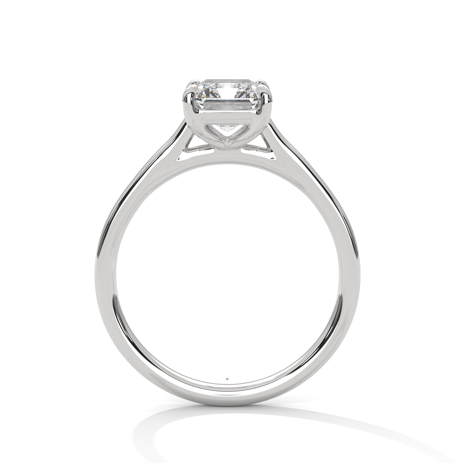 Symbol Emerald Solitaire Ring
