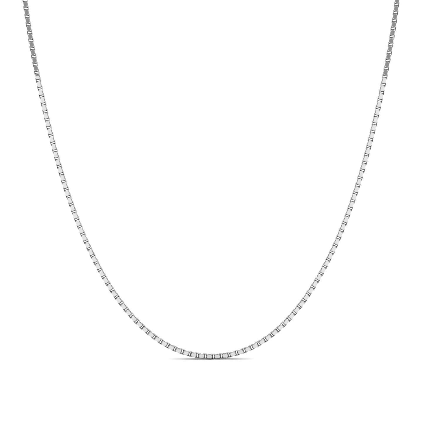 Box Italian Silver Neck Chain