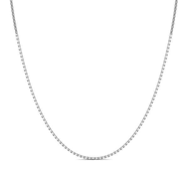 Box Italian Silver Neck Chain