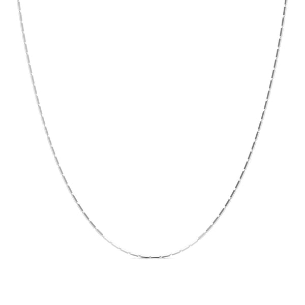 Rectangular Box Italian Silver Neck Chain