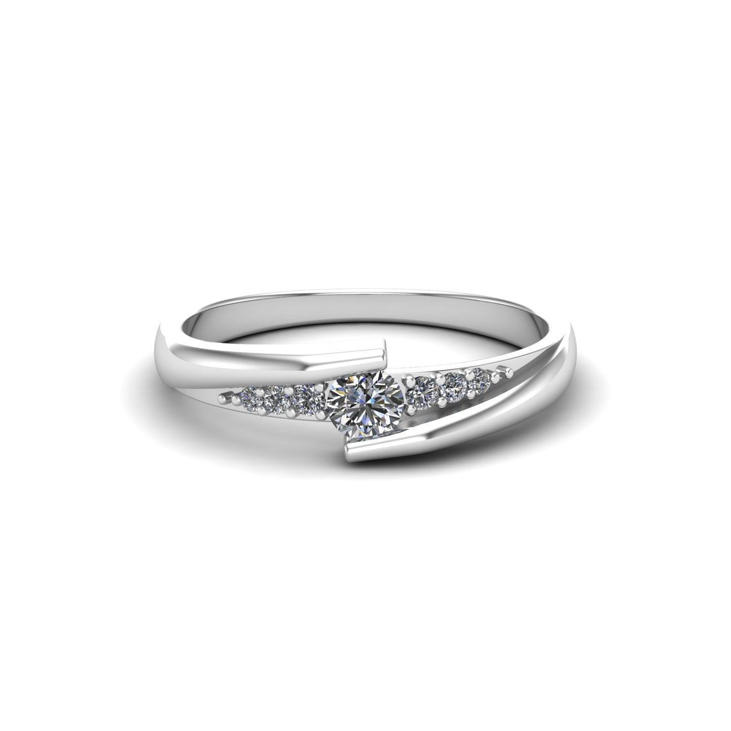 Elanora Silver Moissanite Ring - El Aréte