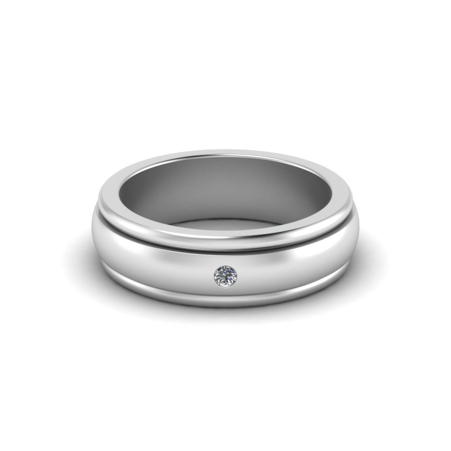 Aaron Silver Moissanite Band - El Aréte