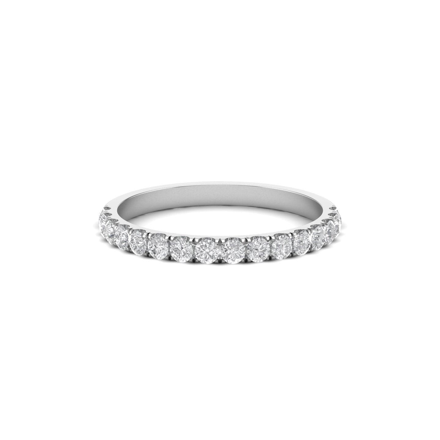 Silver Half Studded Band | Jewels By Hamzah Anis