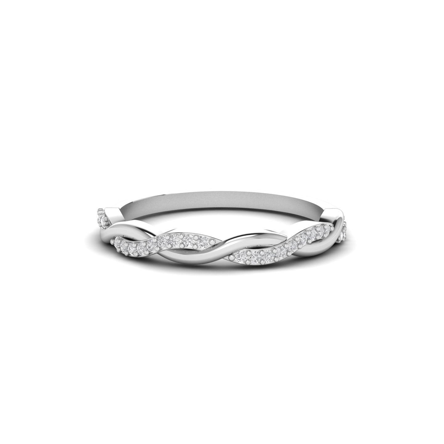 Twisted Silver Band | Jewels By Hamzah Anis