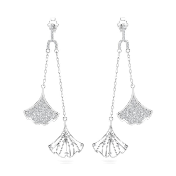 Dinara - Moissanite Silver Earrings - El Aréte